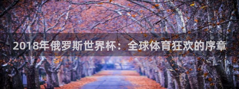 亚洲杯比赛直播：2018年俄罗斯世界杯：全球体育狂欢的序章